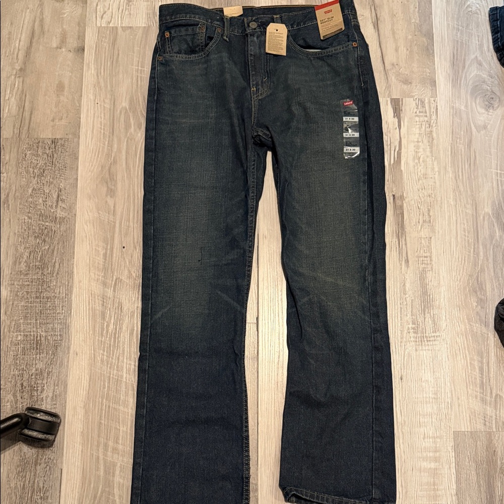 Levi's 527 Dark Blue Slim Boot Cut Jeans 31x30